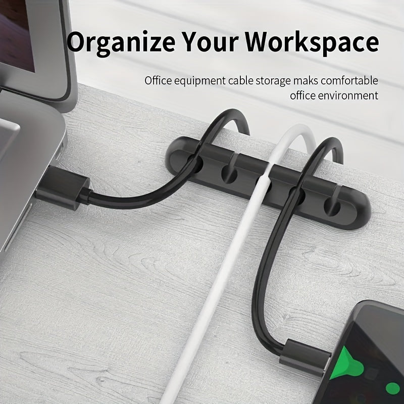 1pc Desktop Data Cable Manager - Keep Your Desk Organized