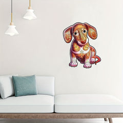 Wooden Puzzle Dog Pattern Wall Hanging Game Toy