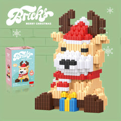 Christmas Model Blocks DIY Assembled Building Block Toys Children's Educational
