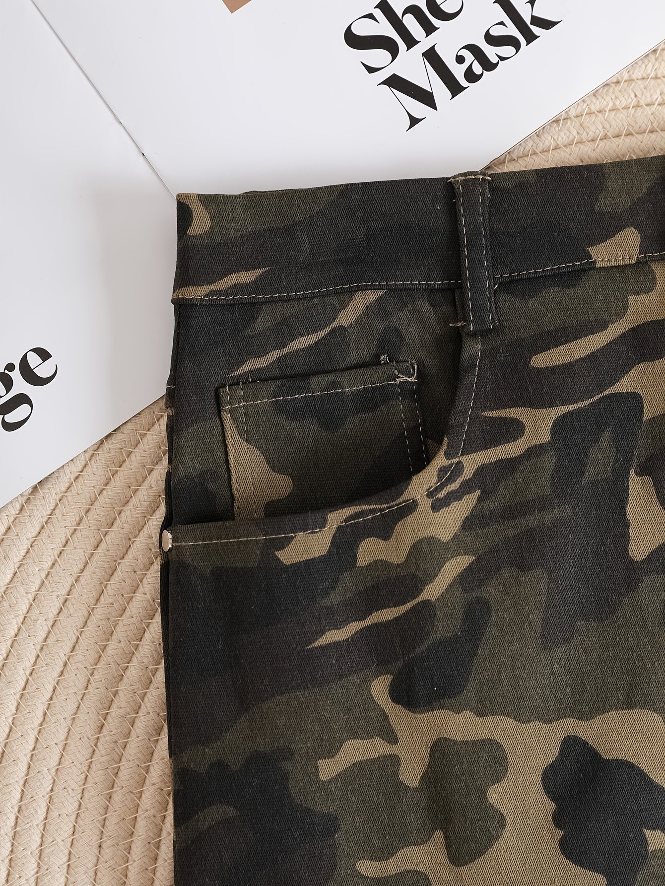 Camo Slim Mini Skirts Sexy High Waist Bodycon Skirts