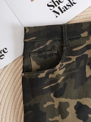 Camo Slim Mini Skirts Sexy High Waist Bodycon Skirts