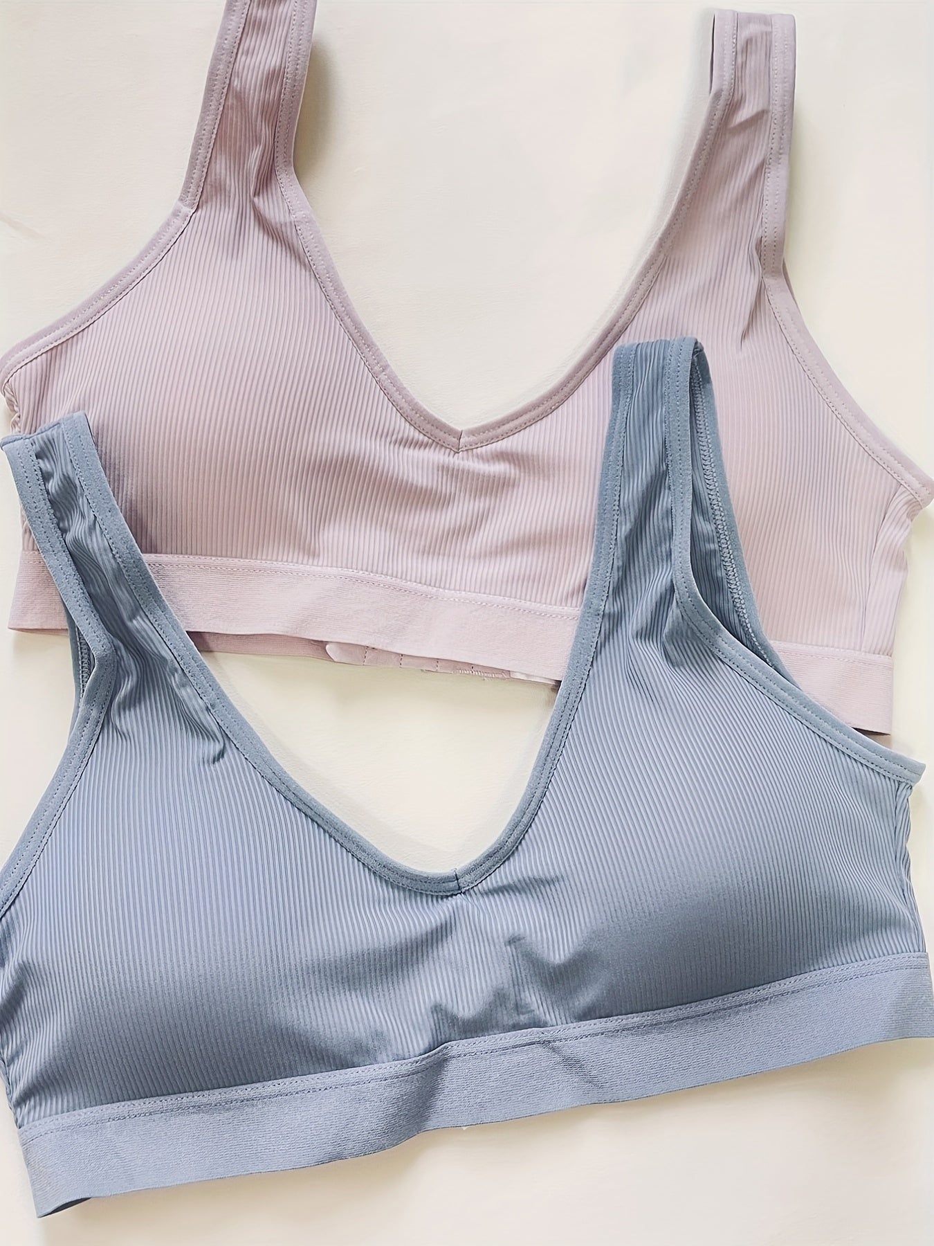 2pcs Seamless Wireless Comfort Bras Women's Lingerie