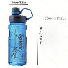 2000ml Portable Water Kettle Large Capacity Plastic Cup