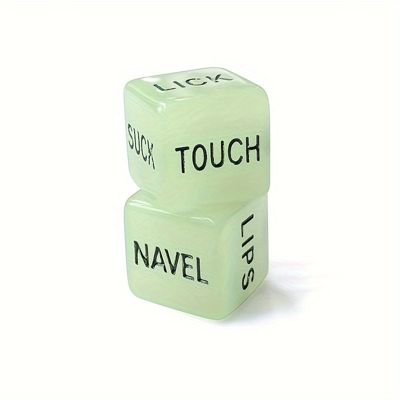 2pcs Luminous Dice for Party Supplies and Board Games