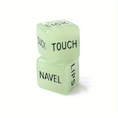 2pcs Luminous Dice for Party Supplies and Board Games