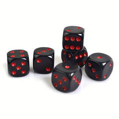 10pcs Acrylic Dice 16mm Round Corner Game Dice