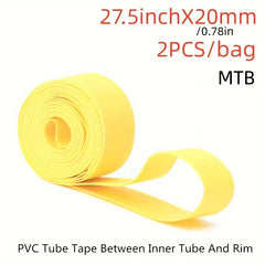 2pcs Bicycle Inner Tire Pads PVC Liner Anti Piercing Mountain Road Wheel Tubes