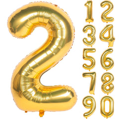 Golden Birthday Number Aluminum Film Balloons 101 6 Cm