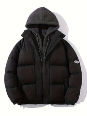 Men's Sherpa Hood Coat Padded Winter Warm Jacket