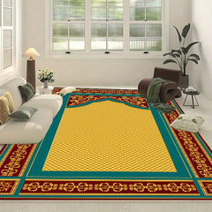 Large Prayer Rug Non-slip Floral Outdoor Indoor Mat