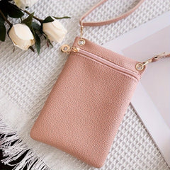 Litchi Pattern Shoulder Bag for Girls