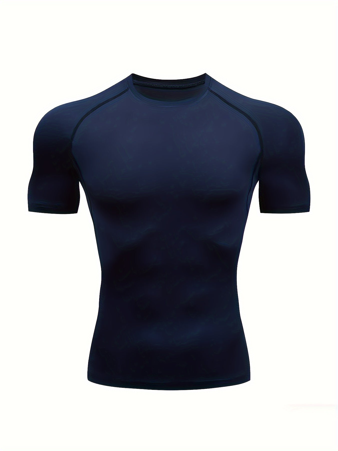 Men's Stretchy Sports Compression Tee for Fitness