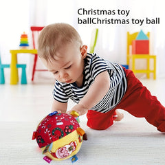 Christmas Toy Ball Ringing Bell Santa Claus Dog Toy