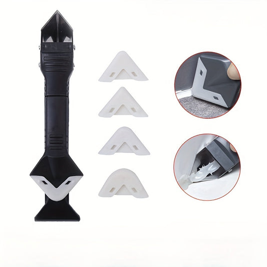 3 in 1 Silicone Caulk Tool Kit Stainless Steelhead Caulk Remover & Sealant