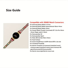 Bohemia 3-Layer Loose Watch Strap for 20mm Connector - Golden Wire