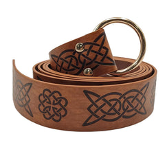Medieval Celtic Embossed Belt Vintage Knight Ring Belt Stage Props Vintage Wear