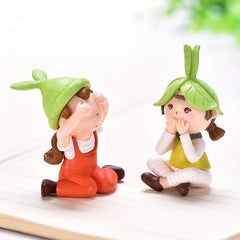 3pcs Cartoon Figure Home Decorations Ornaments Funny Housewarming Gift