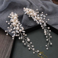 Rhinestone Faux Pearl Hair Clip Headband Bridal Hair Accessories