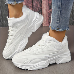 Warm Chunky Sports Shoes Lightweight Comfortable Non-slip Travel Shoes
