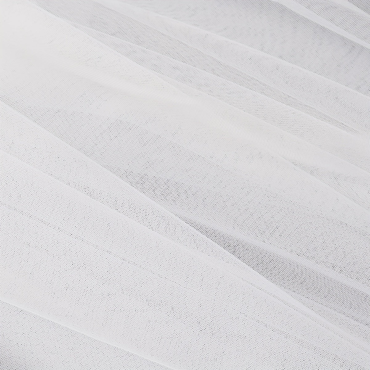 Ivory Bridal Veil Tulle Short