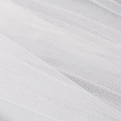Ivory Bridal Veil Tulle Short