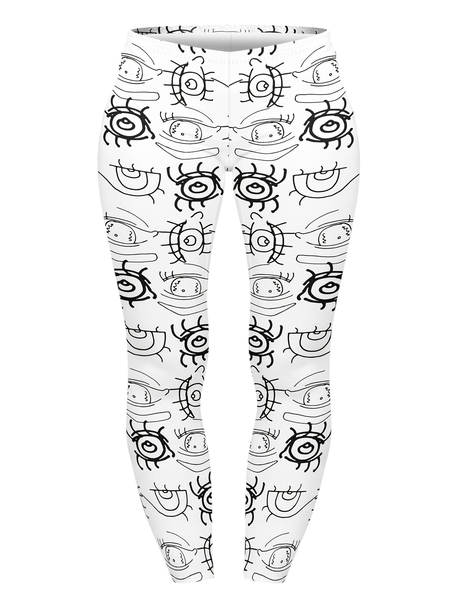 Women's Plus Abstract Print High Rise Stretchy Gym Yoga Pants