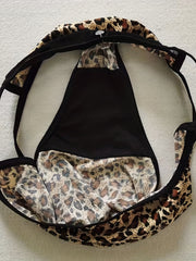 3pcs Leopard Print Briefs Soft Elastic Intimates Panties Women's Lingerie