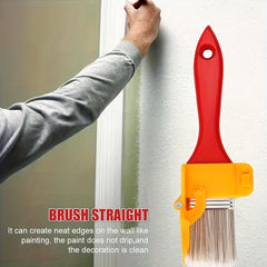 1pc Edger Paint Brush Durable Easy To Clean Wooden Handle DIY Tool