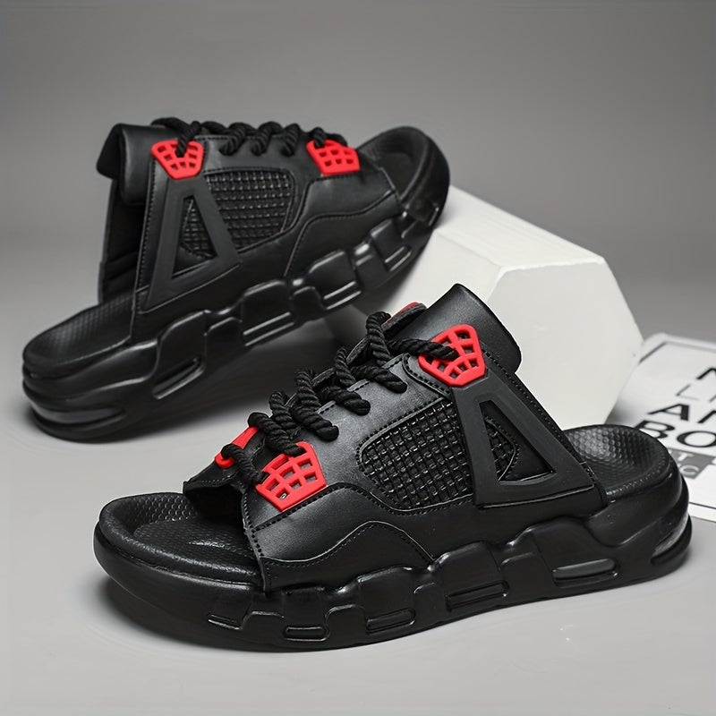 Men's Non Slip Platform Slides Comfortable Cloud Slides