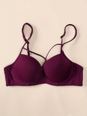 Sexy Thin Straps Push Up Bra Comfortable Intimates Bra