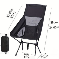 Outdoor Folding Moon Chair Portable Casual Chair For Fishing