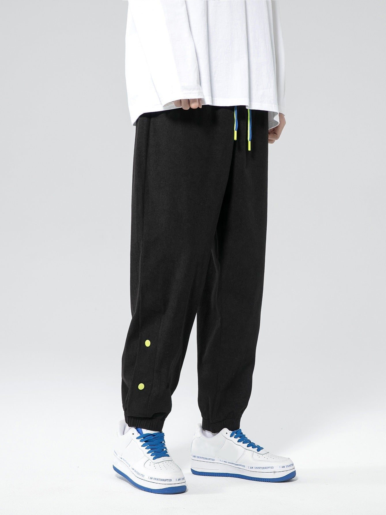 Men's Casual Drawstring Sweatpants for Spring/Autumn