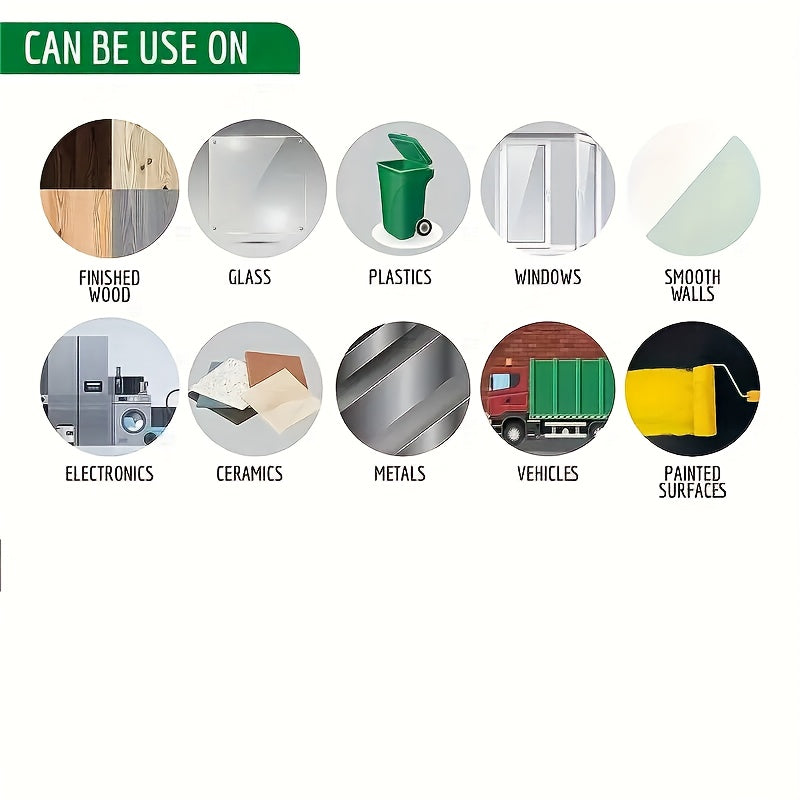 6pcs Pack Trash Can Label Dumping Garbage Sticker