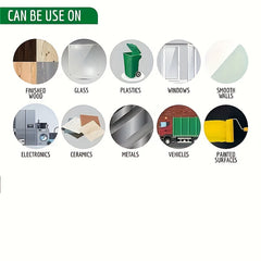 6pcs Pack Trash Can Label Dumping Garbage Sticker
