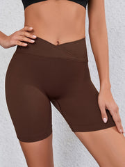 Ribbed High Waist Compression Shorts for Women