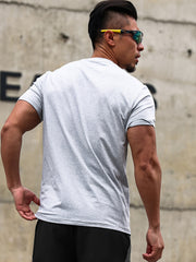 Men's Crew Collar Sports Short Sleeve T-shirt
