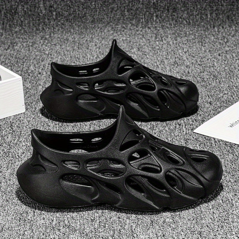 Men's Cut Out Clog Shoes Casual Outdoor Walking Shoes