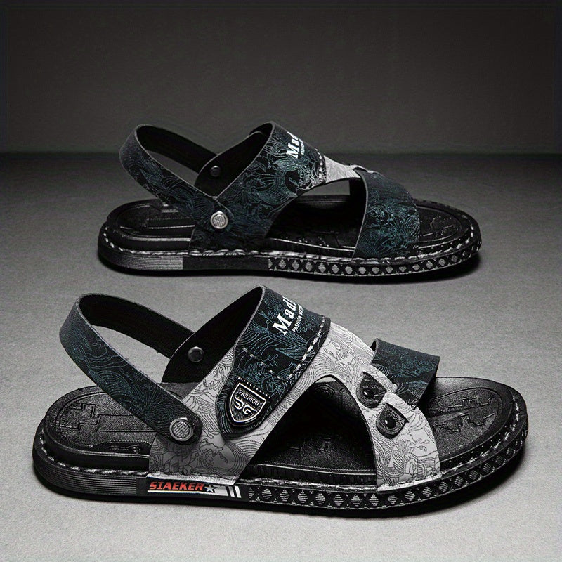 Men's Wear Resistant Non Slip Sandals Quick Drying Comfy Slides Beach Shoes