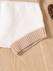 2pcs Baby Girls Casual Block Knit Tank Top & Shorts Set