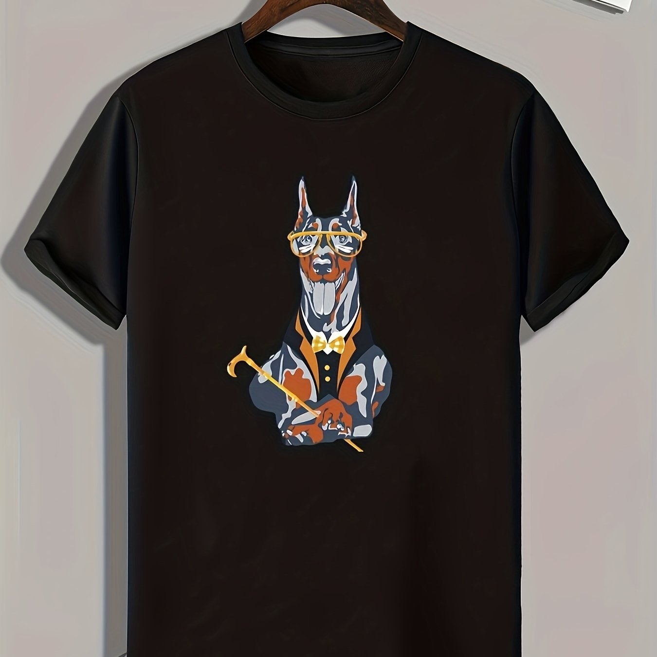 Dog Print Men's Graphic T shirt Casual Comfy Tees For Summer Mens Clothing