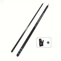 Carbon Fiber Billiard Cue 1474mm Hitting Rod 8 Teeth UV Printing Handle
