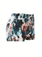 Sexy Shorts Women's Plus Funny Slogan Print Tie Dye