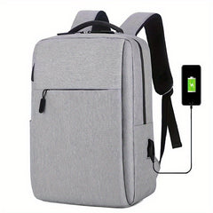 Casual Minimalist Laptop Backpack Solid All Match Storage Work Bag