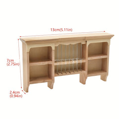 Dollhouse Wall Cabinet Hanging Cabinet Storage Toy House Furniture