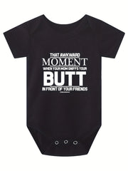 Baby Boys Casual That Awkward Short Sleeve Onesie Clothes