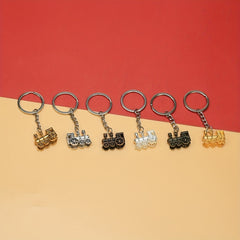 Retro Style Locomotive Keychain Keyring Pendant Ornament