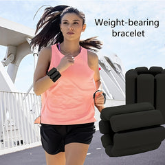 Silicone Steel Block Weight Bracelet for Fitness & Yoga Training