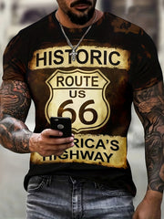 3D Print T shirt Men's Casual Street Style Stretch Tee Shirt