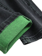 Mens Ripped Stretch Slim Denim Pants