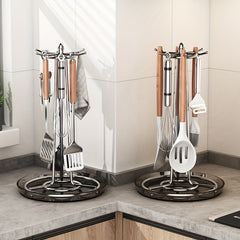 Stainless Steel Cutlery Rack with 6 Hooks